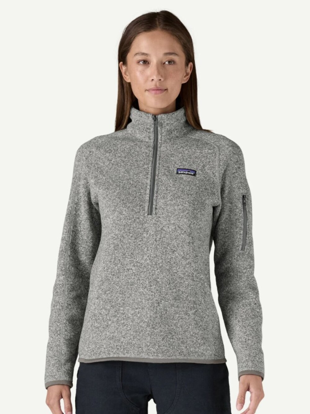 Patagonia Better Sweater 1/4 Zip Birch White Size L
